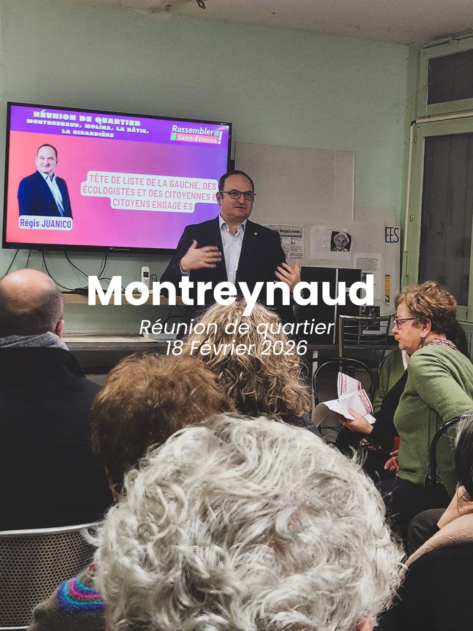 Réunion de proximité à Montreynaud, Molina, la Bâtie et la Girardière